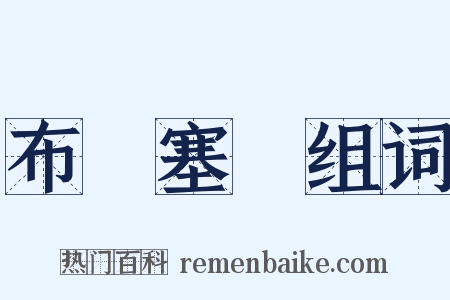 布魯塞爾组词是什么意思的图片